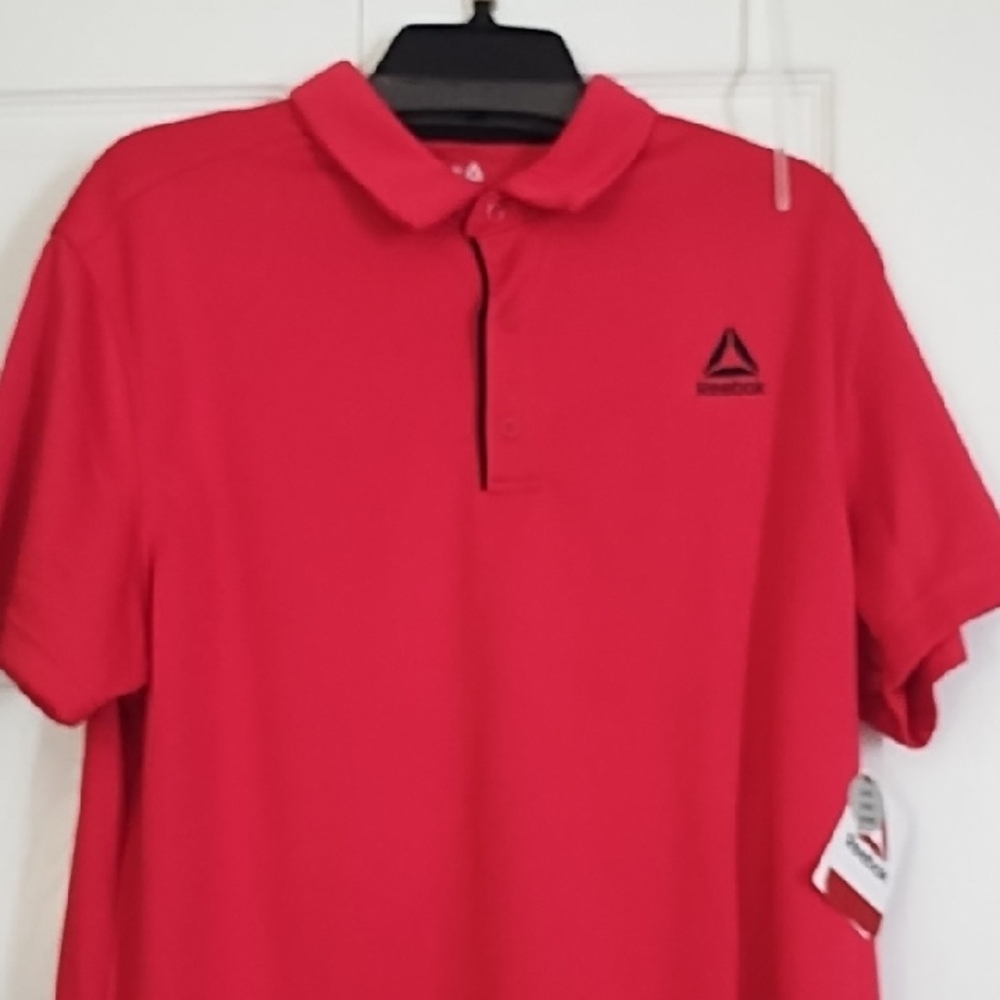 Reebok Men's Vibrant Red Polo